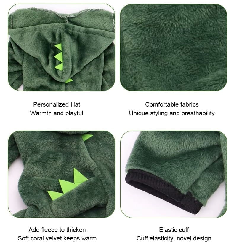 DinoPaws™ – The Cozy Dinosaur Hoodie for Cats