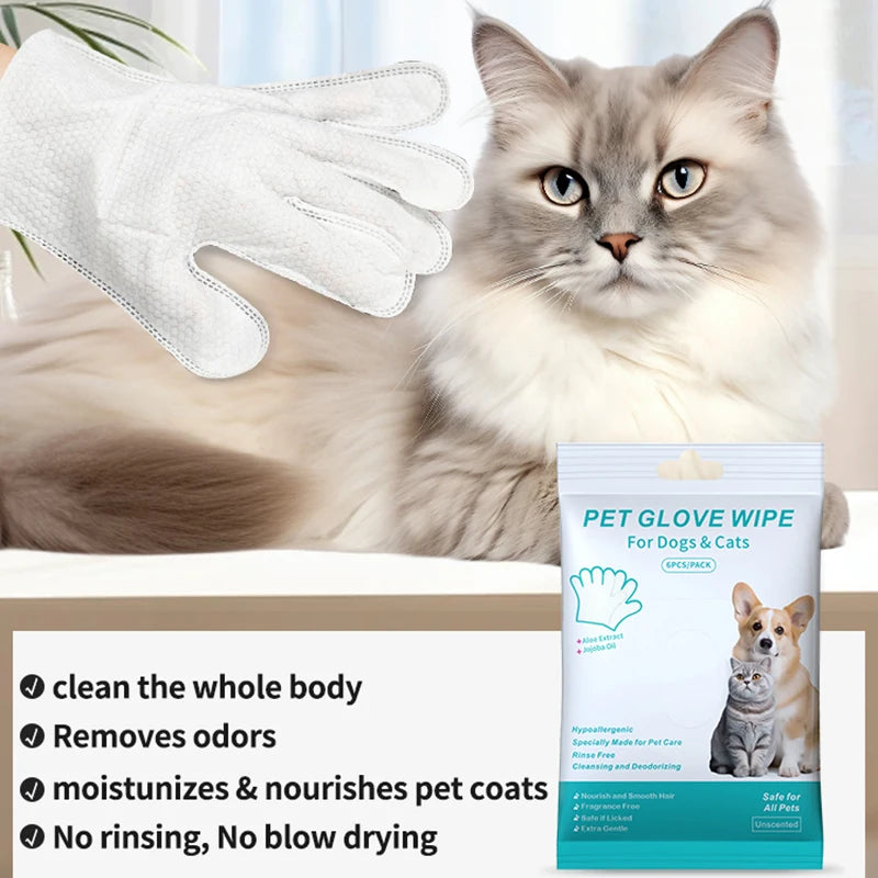 FreshPaws™ – Disposable Grooming Glove Wipes