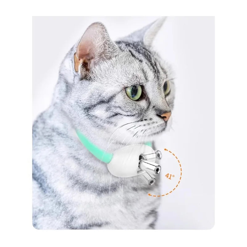 LaserPurr™ – Smart Automatic Cat Teasing Collar (USB Rechargeable)