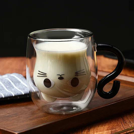 PawLatte™ – Double-Layer Cat Mug