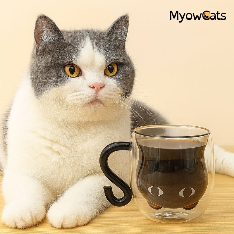 PawLatte™ – Double-Layer Cat Mug