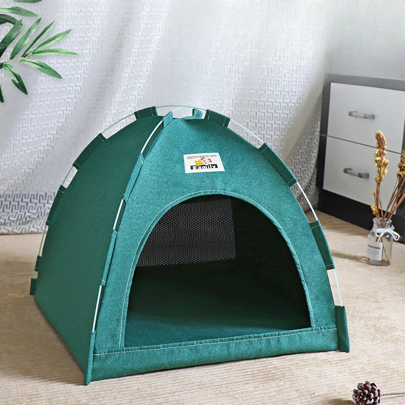 PurrDome™ – Foldable Refreshing Cat Tent for All Seasons