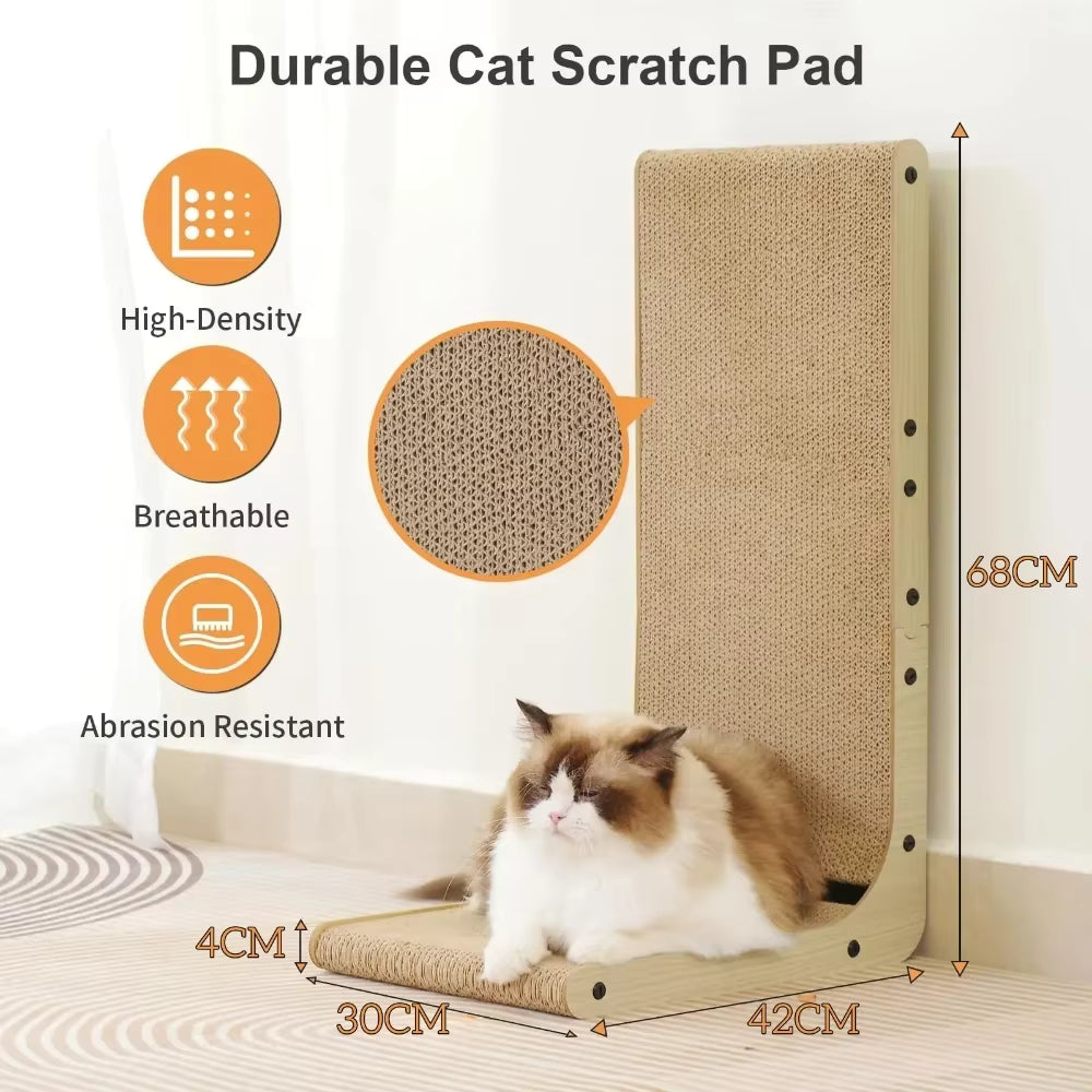ScratchHaven™ – Vertical Cat Scratcher & Furniture Protector