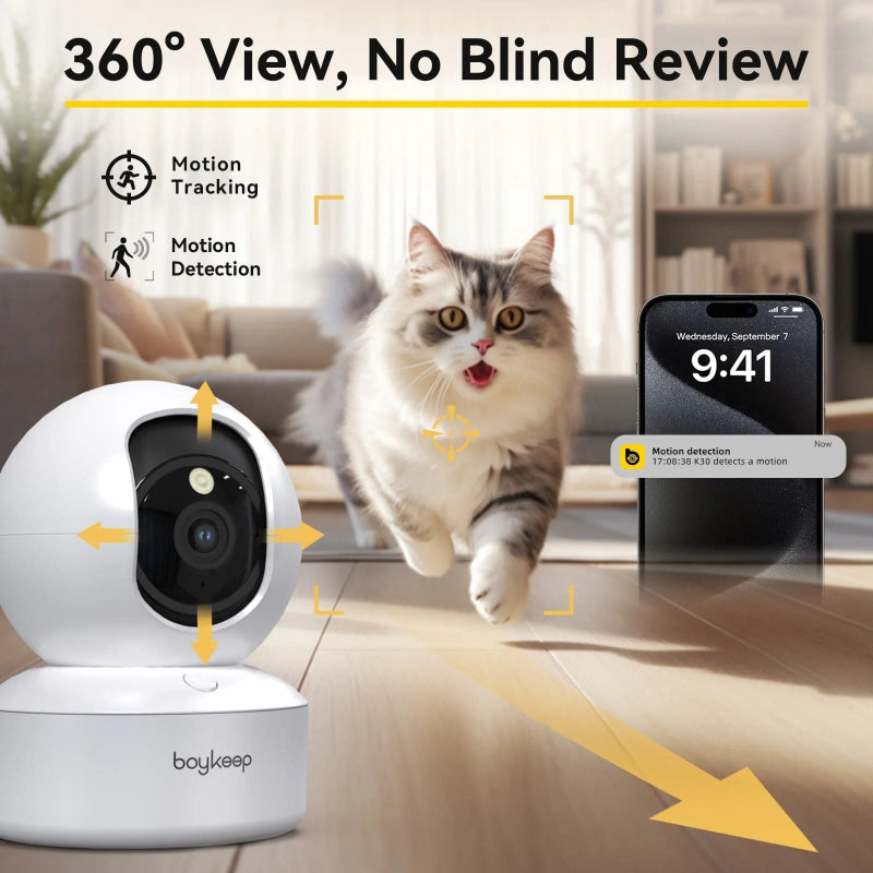 SecureView™ PetCam – Smart 3MP Cat Monitoring Camera