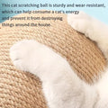 SpinPaw™ – Interactive Sisal Scratch Ball for Cats
