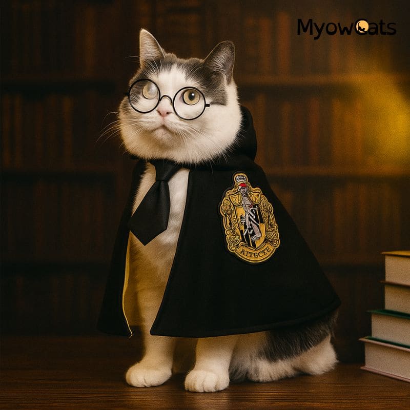 WizardPaws™ – Halloween Magic Academy Costume for Cats